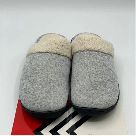 Isotoner Women's Slippers Fleece Charcoal Gray Size 7.5-8 - Picture 7 of 8